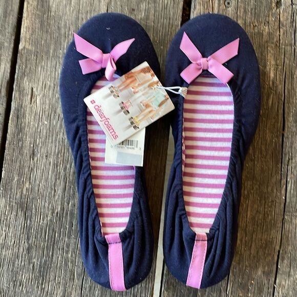 NWT Dearfoams Cushioned Slip Resistant Slippers Size XL - Picture 1 of 6